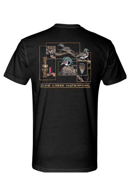 Adult Wood Duck Collage - Next Level CVC Crew