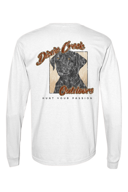 Adult Dixie Lab - Comfort Colors Long Sleeve Pocket T-Shirt