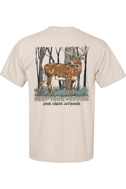 Adult Whitetail Madness - Comfort Colors Short Sleeve Pocket Shirt