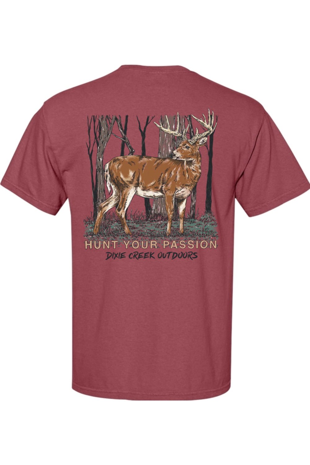 Adult Whitetail Madness - Comfort Colors Short Sleeve Pocket Shirt