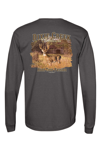 Adult DCO Whitetail - Comfort Colors Long Sleeve Pocket T-Shirt