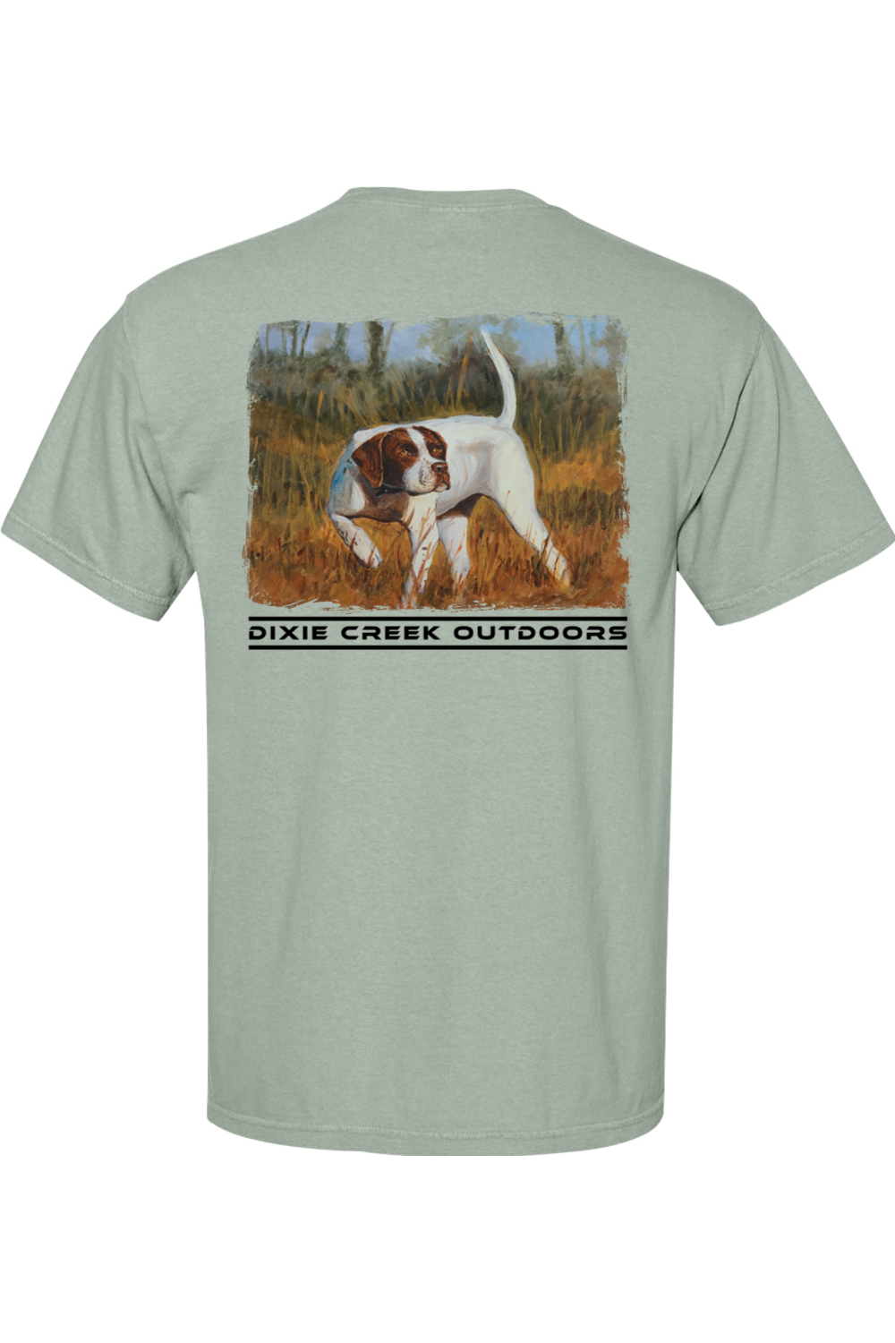 Adult Dixie Creek Pointer - Comfort Colors Short Sleeve Pocket Shirt