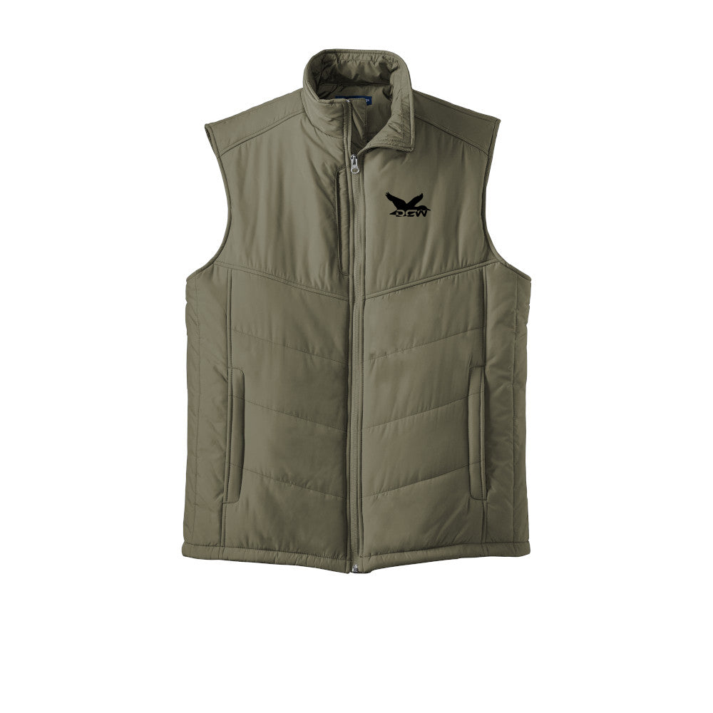 DCW Puffer Vest - Olive Green