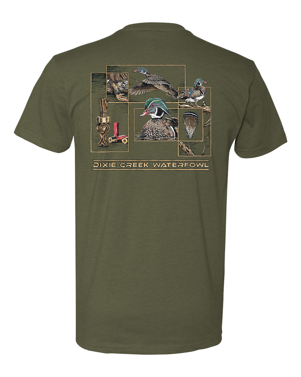 Wood Duck Collage - Next Level Tee