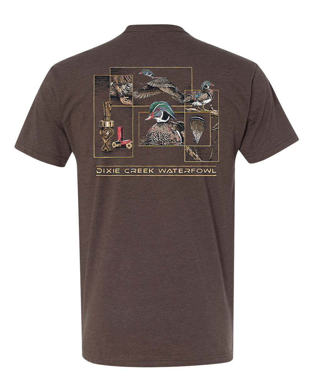 Wood Duck Collage - Next Level Tee