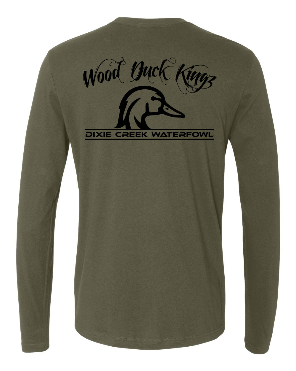 Wood Duck Kings - Long Sleeve Black Print